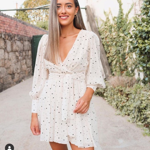 NWT ZARA Micro Dot Mini Dress XS Blogger Fav - Picture 6 of 6